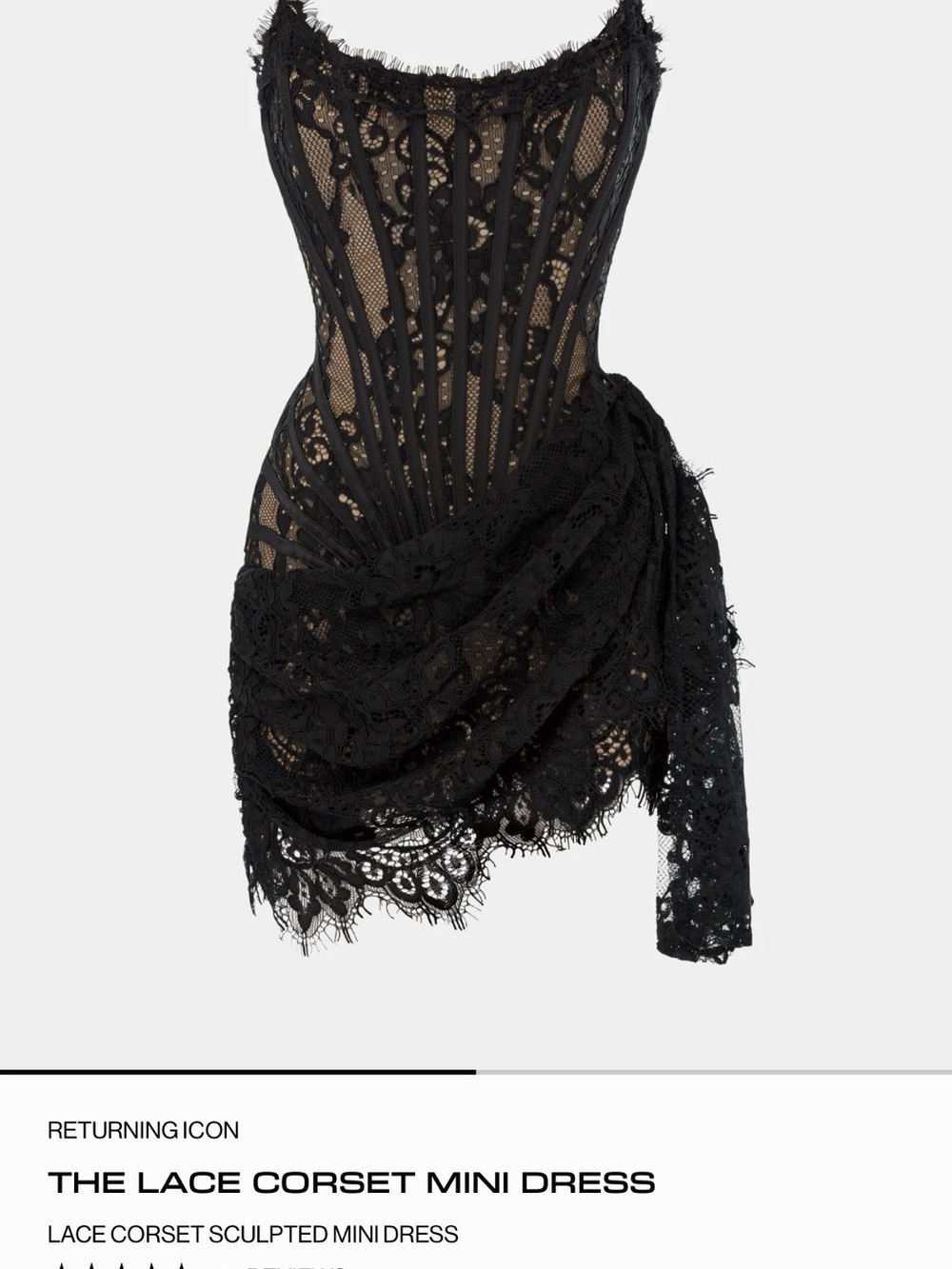 Heiress “The Lace Corset Mini Dress”